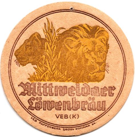 mittweida fg-sn mittweidaer rund 1a (215-veb k-schwarzgelb) 